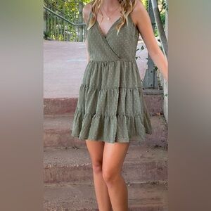 Altar’d State - Olive Green Sleeveless Dress